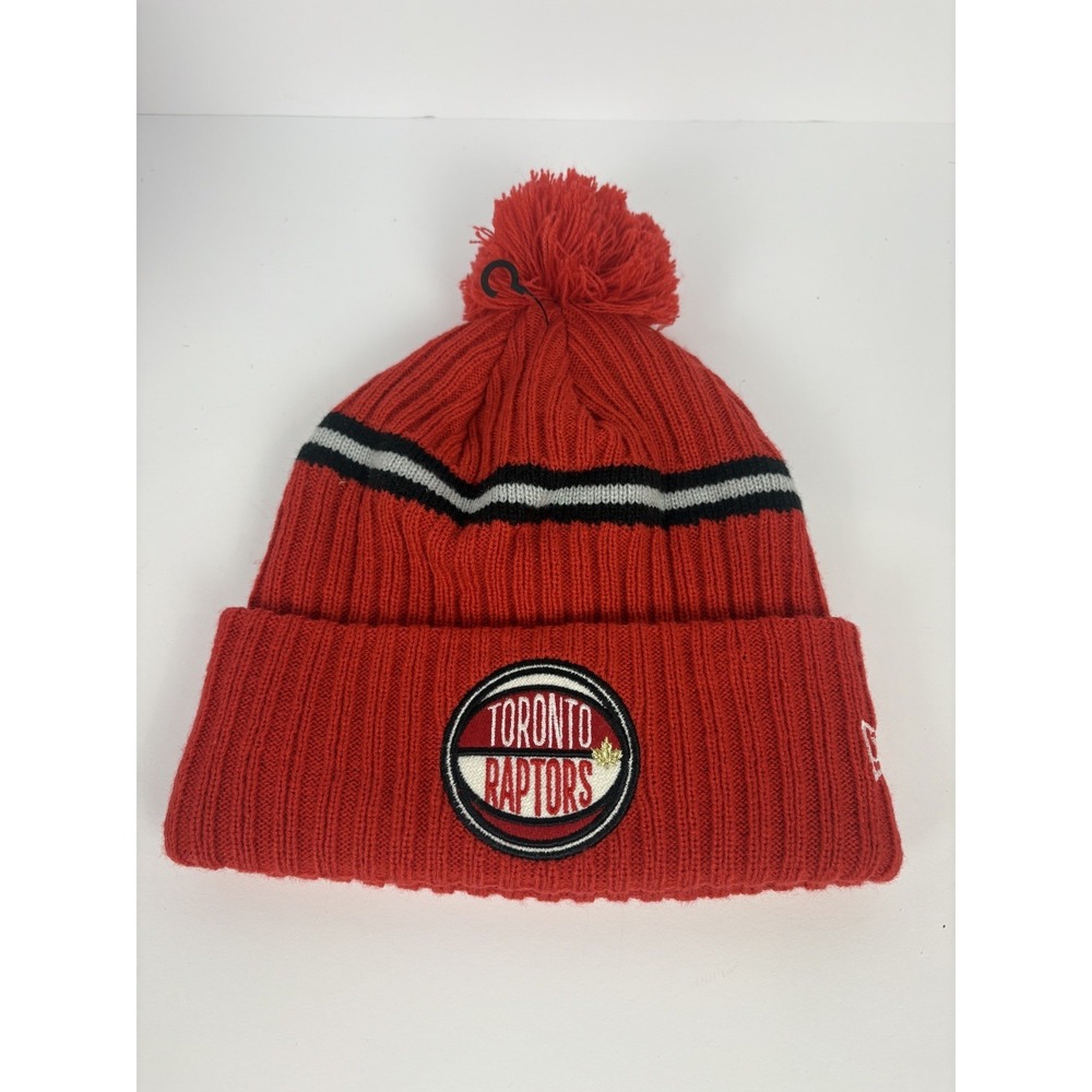 Toronto Raptors New Era NBA Draft Basketball Pom Knit Beanie(no Pin)